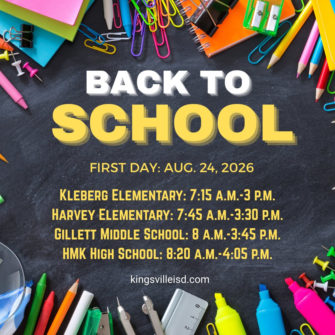 First Day of School Aug. 24 Flyer